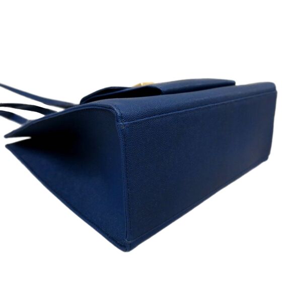 Givenchy [Authentic] NEW Marine Blue Leather 4G Structured Square Shoulder Bag - Picture 6 of 13